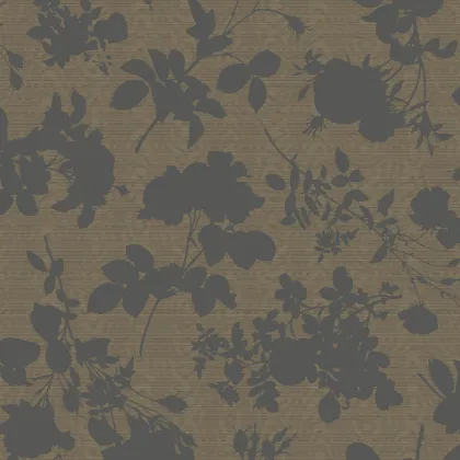Absence of Roses Moire wallpaper in Brass