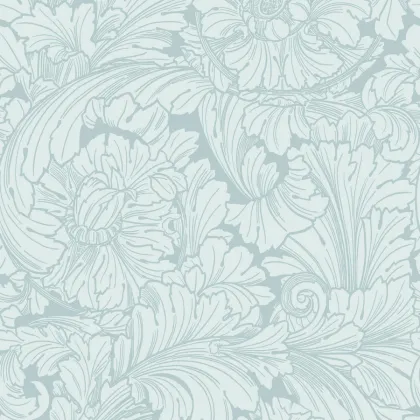 Acanthus wallpaper in Print Room Blue