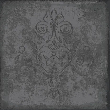Albery wallpaper in Graphite on Foil