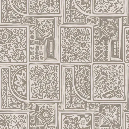 Bellini wallpaper in Metallic Gilver on Stone