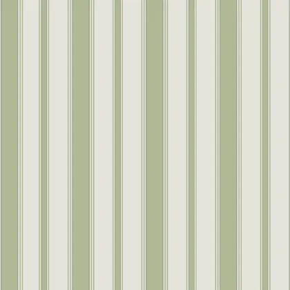 Cambridge Stripe wallpaper in Olive Green