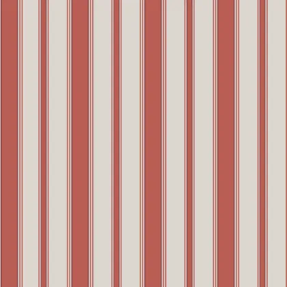 Cambridge Stripe wallpaper in Red