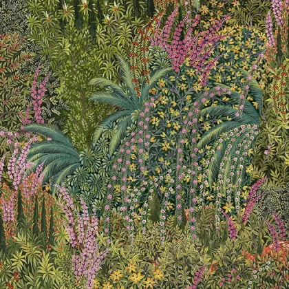 Cascade wallpaper in Leaf Green