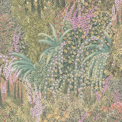 Cascade wallpaper in Soft Olive & Sage