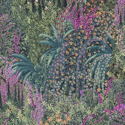 Cascade wallpaper in Teal & Viridian