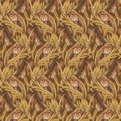Cheetah Prowl wallpaper in Bronze