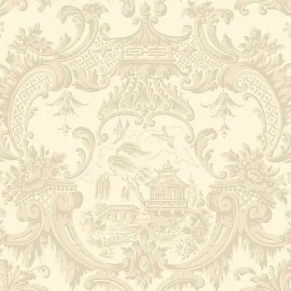 Chippendale China wallpaper in Cream