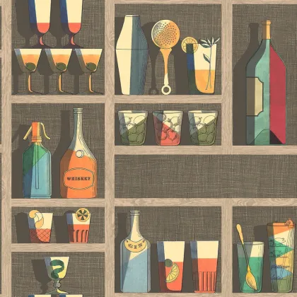 Cocktails wallpaper in Multi