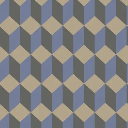 Delano wallpaper in Metallic Gilver, Hyacinth & Charcoal