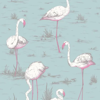 Flamingos wallpaper by Cole & Son