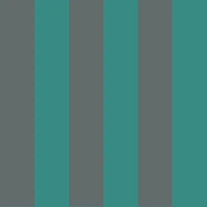Glastonbury Stripe wallpaper in Teal & Charcoal