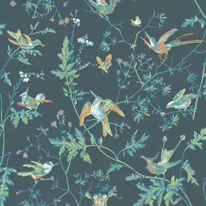 Hummingbirds wallpaper in Viridian