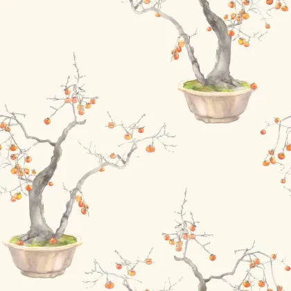 Kaki Persimmon wallpaper by Cole & Son