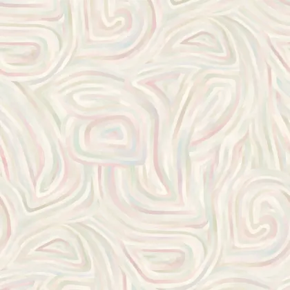 Kawakubo wallpaper in Apple White & Rose
