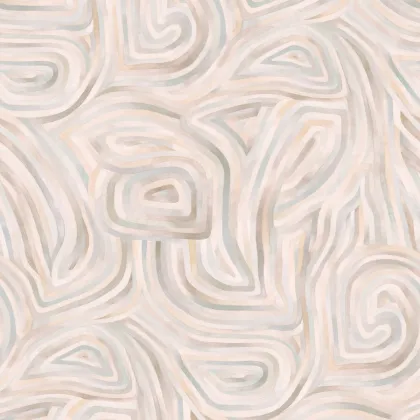 Kawakubo wallpaper in Soft Apricot