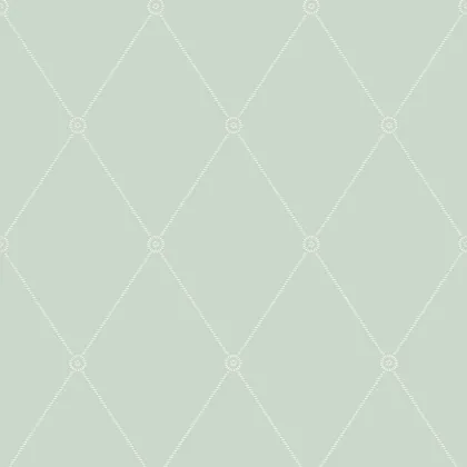 Large Georgian Rope Trellis wallpaper in Duck Egg