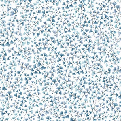 Maidenhair wallpaper in China Blue