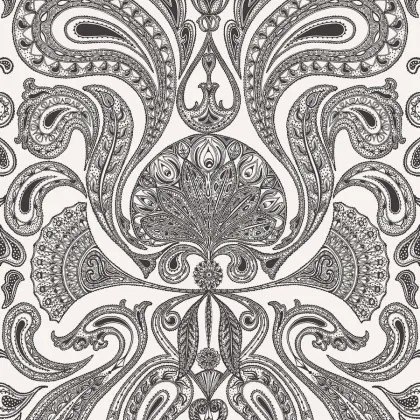 Malabar wallpaper in Black & White