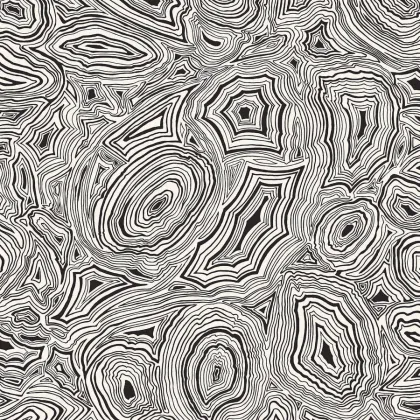 Malachite wallpaper in White & Black