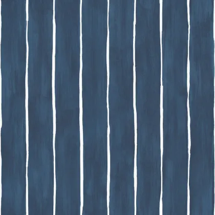 Marquee Stripe wallpaper in Midnight