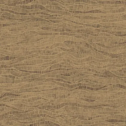 Meadow wallpaper in Metallic Bronze & Soot