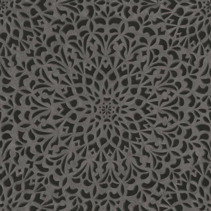 Medina wallpaper in Pewter & Charcoal