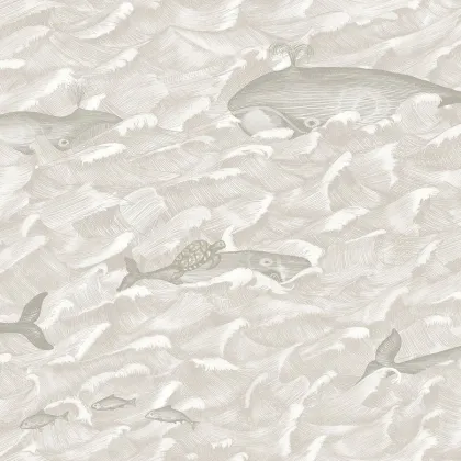 Melville wallpaper in Stone & Chalk