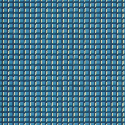 Mosaic wallpaper in Petrol on Ink
