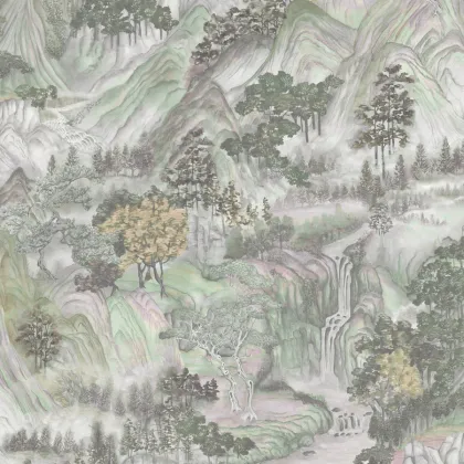 Mountainscape wallpaper in Iridescent