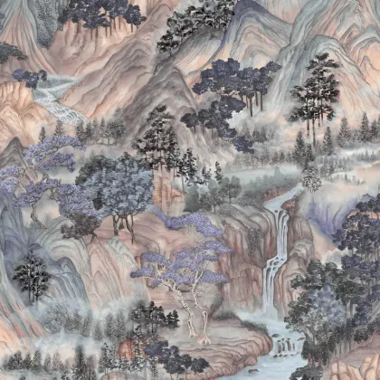 Mountainscape wallpaper in Misty