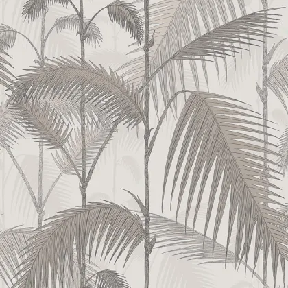 Palm Jungle wallpaper in Charcoal & Metallic Bronze