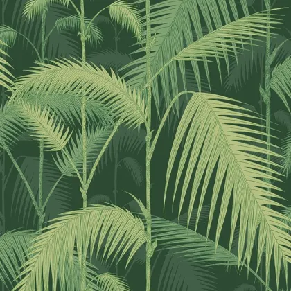 Palm Jungle wallpaper in Forest Green