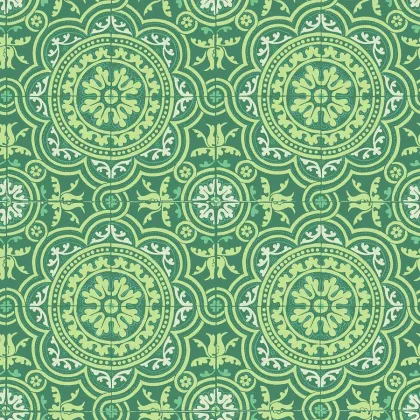 Piccadilly wallpaper in Leaf Green & Mint on Forest