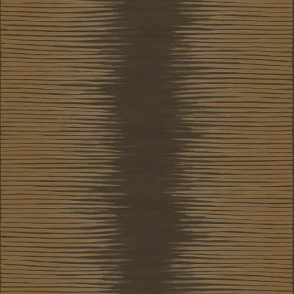 Plume wallpaper in Metallic Bronze on Soot