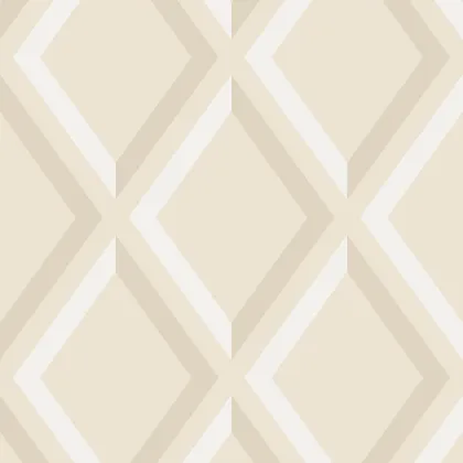 Pompeian wallpaper in Chalk & Stone on Cream