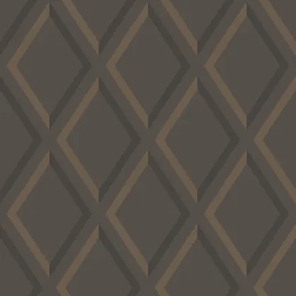 Pompeian wallpaper in Dark Pewter & Bronze on Soot