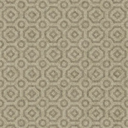 Queen's Quarter wallpaper in Metallic Gilver