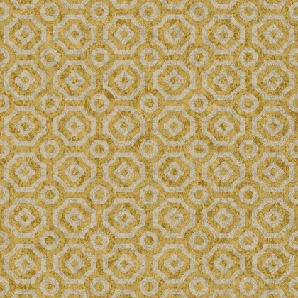 Queen's Quarter wallpaper in Metallic Silver on Metallic Gold