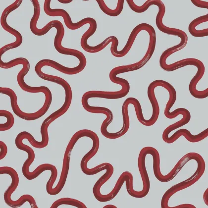 Rainforest Squiggle wallpaper by Cole & Son
