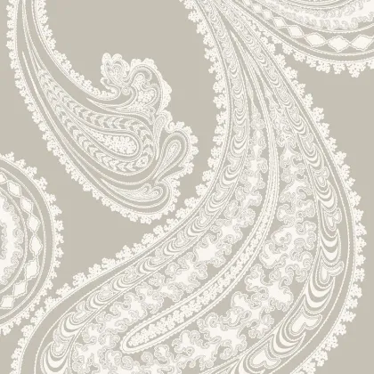 Rajapur wallpaper in Chalk on Taupe