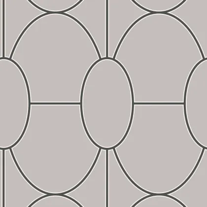 Riviera wallpaper in Charcoal on Stone