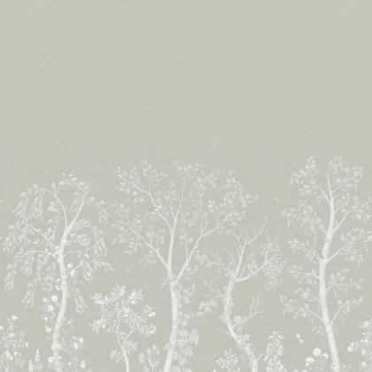 Seasonal Woods wallpaper in Platinum Pearl