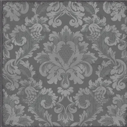 Stravinsky wallpaper in Metallic Silver on Metallic Graphic