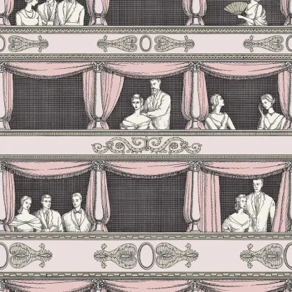 Teatro wallpaper in Blush