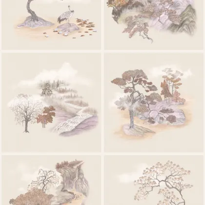 Tile Toile wallpaper by Cole & Son