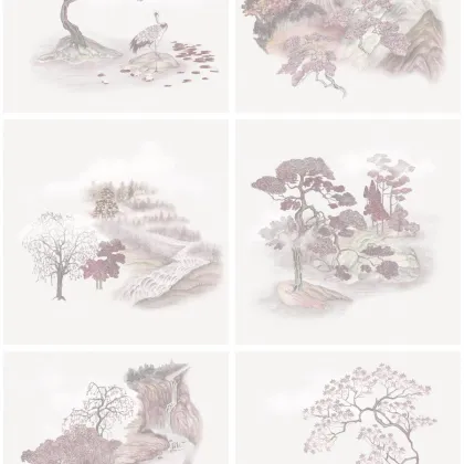Tile Toile wallpaper by Cole & Son