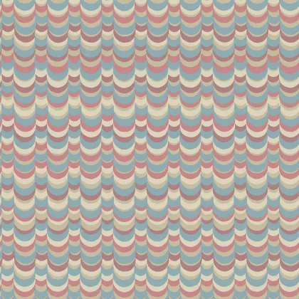 Wavelet wallpaper in Pompadour, Tuscan Red, & Stone