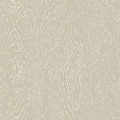 Wood Grain wallpaper in Parchment on Linen