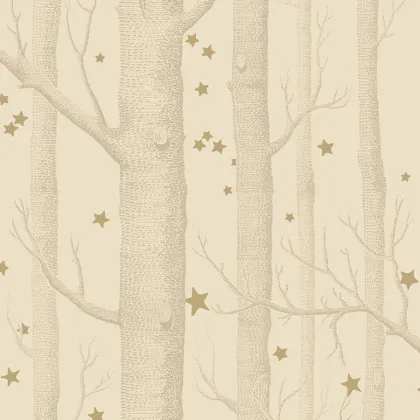 Woods & Stars wallpaper in Cream