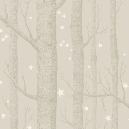 Woods & Stars wallpaper in Stone